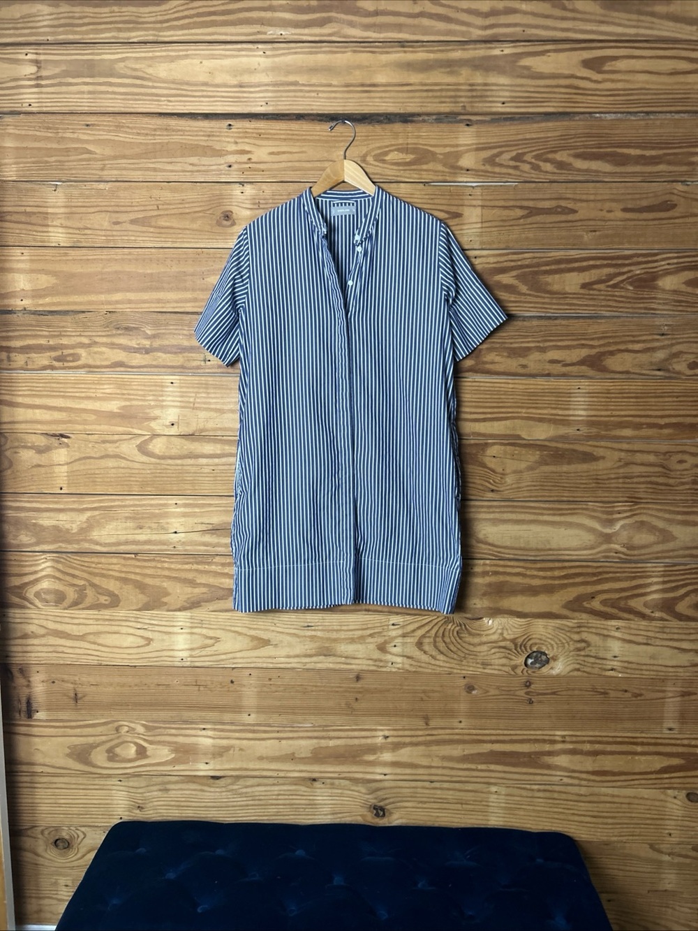 Everlane button front shirt dress